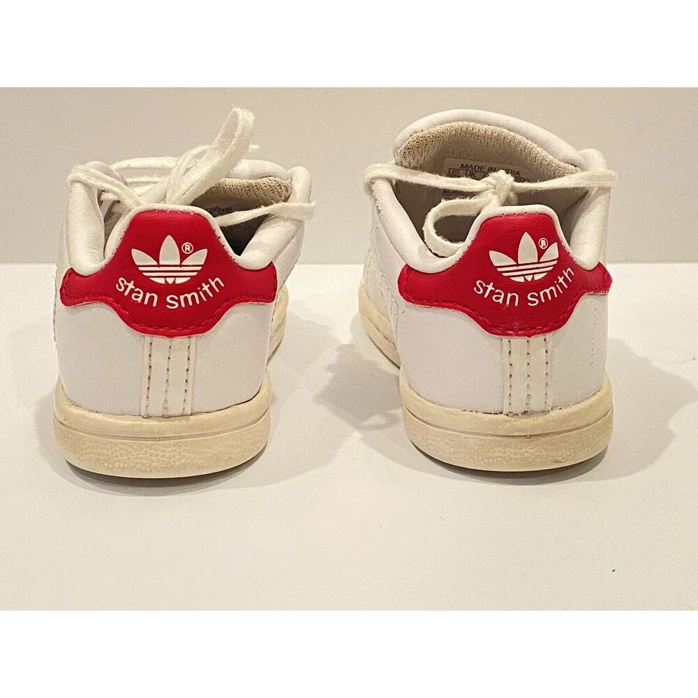 Adidas Originals Stan Smith I BB2999 FTW White/Bold Pink Toddlers Shoes Sz 4K